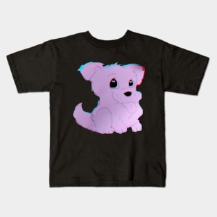 Pixelated Dog Kids T-Shirt